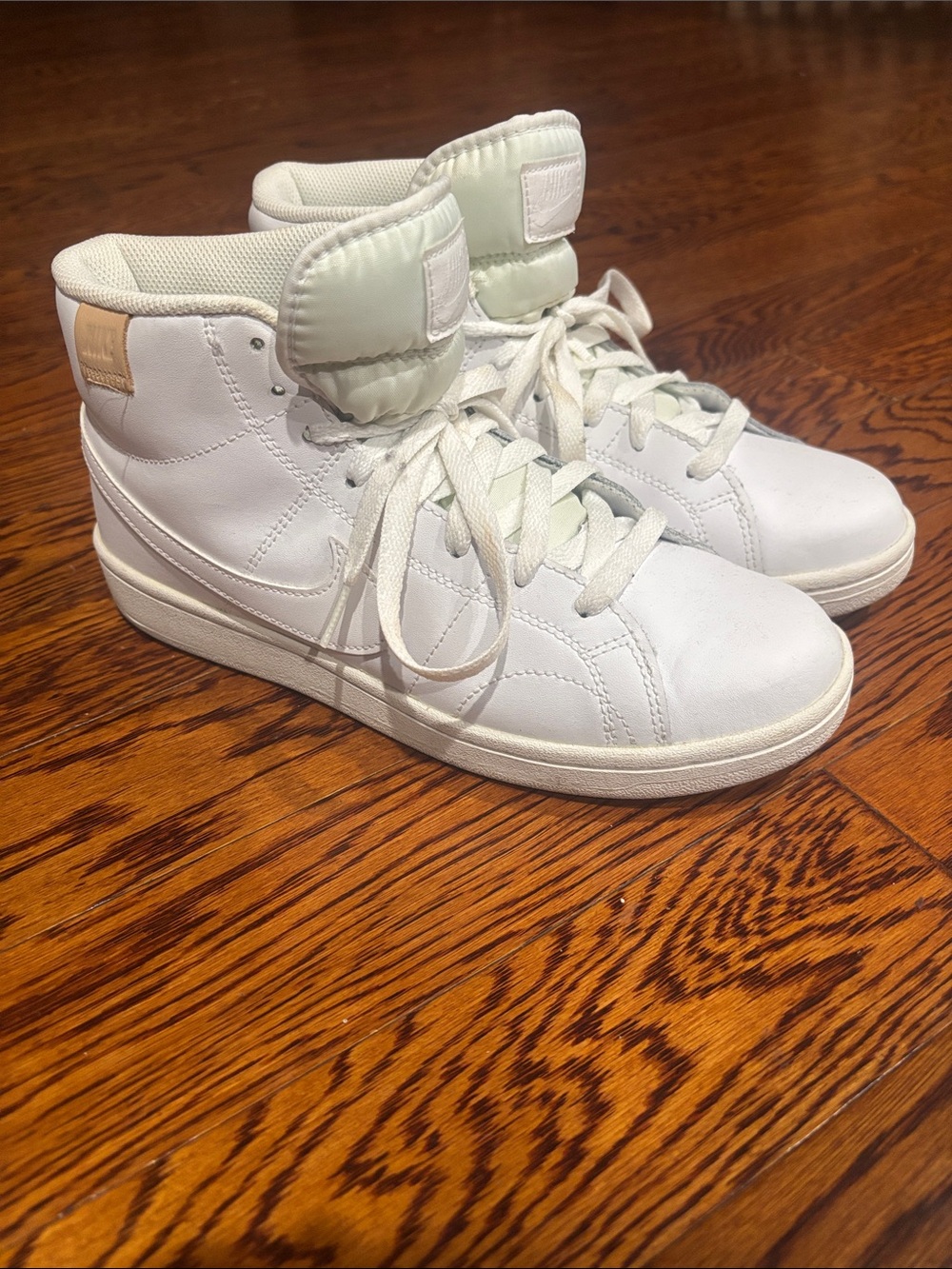 Nike High Top White Sneakers Women’s Sizs: 9